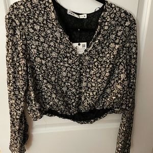 Brand new Zara cropped blouse